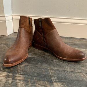 Caramel Suede Ankle Chelsea Boot